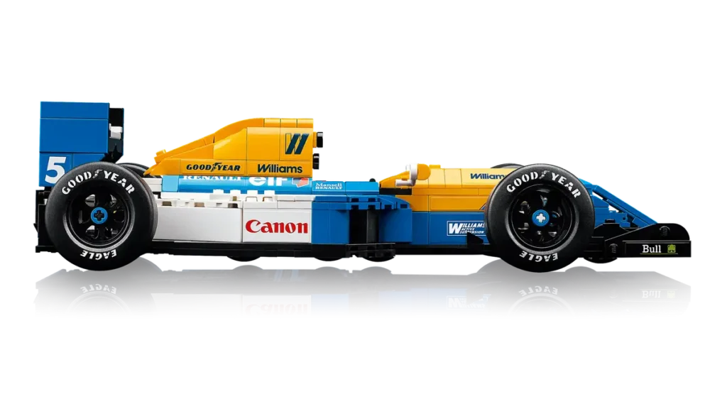 Side shot of the New LEGO F1 Nigel Mansell FW14B